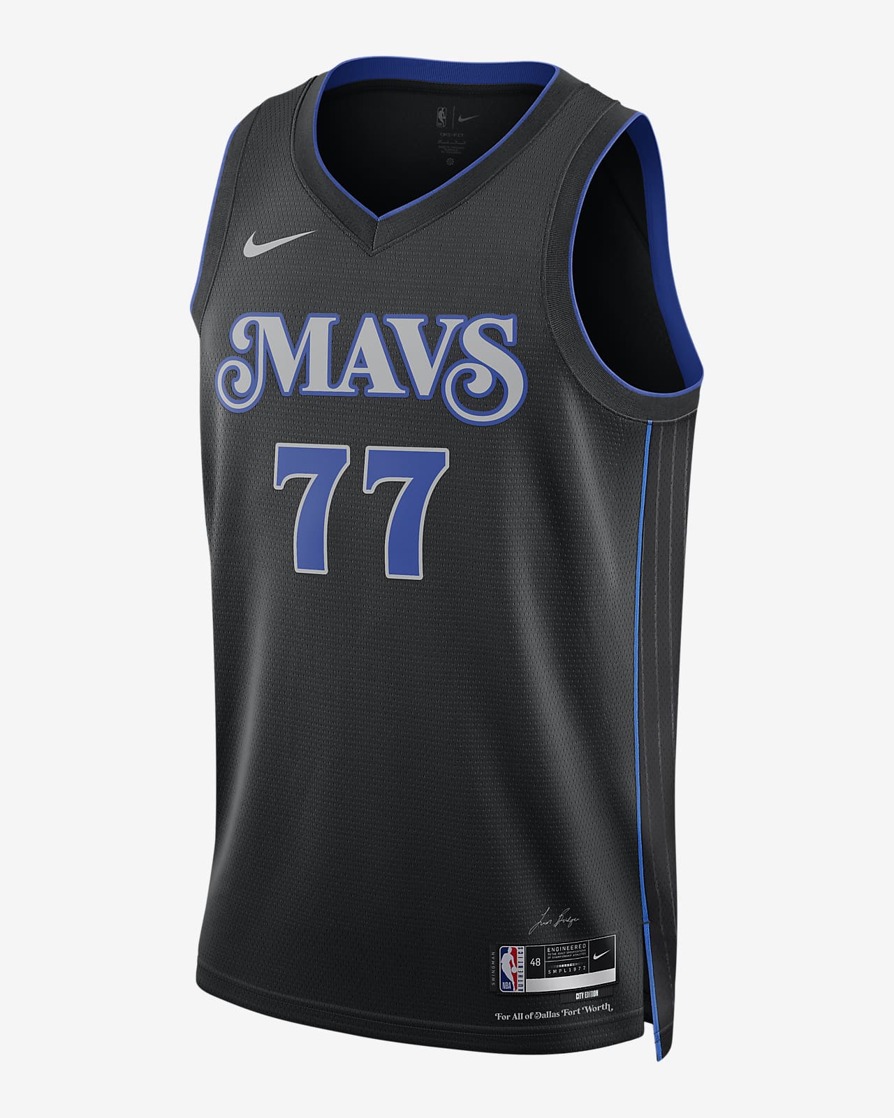 Luka Doncic Dallas Mavericks 2023/24 City Edition Nike Dri-FIT NBA Swingman férfimez