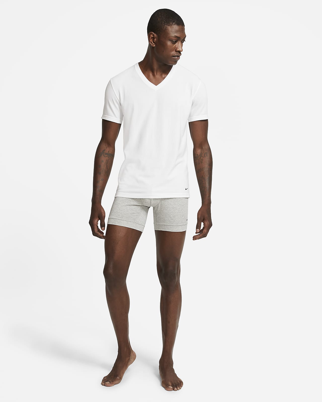 Nike Everyday Cotton Stretch Men's Slim Fit V-Neck Undershirt (2-Pack). Nike .com