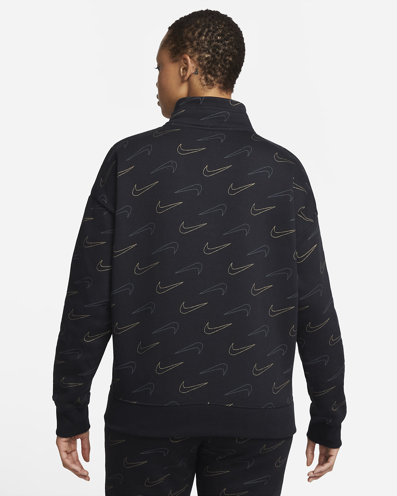 women's nike metallic sweatshirt