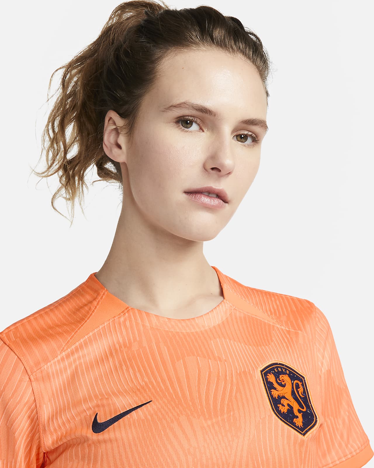 Jersey de fútbol Nike Dri-FIT de los Países Bajos local 2023 Stadium para  mujer