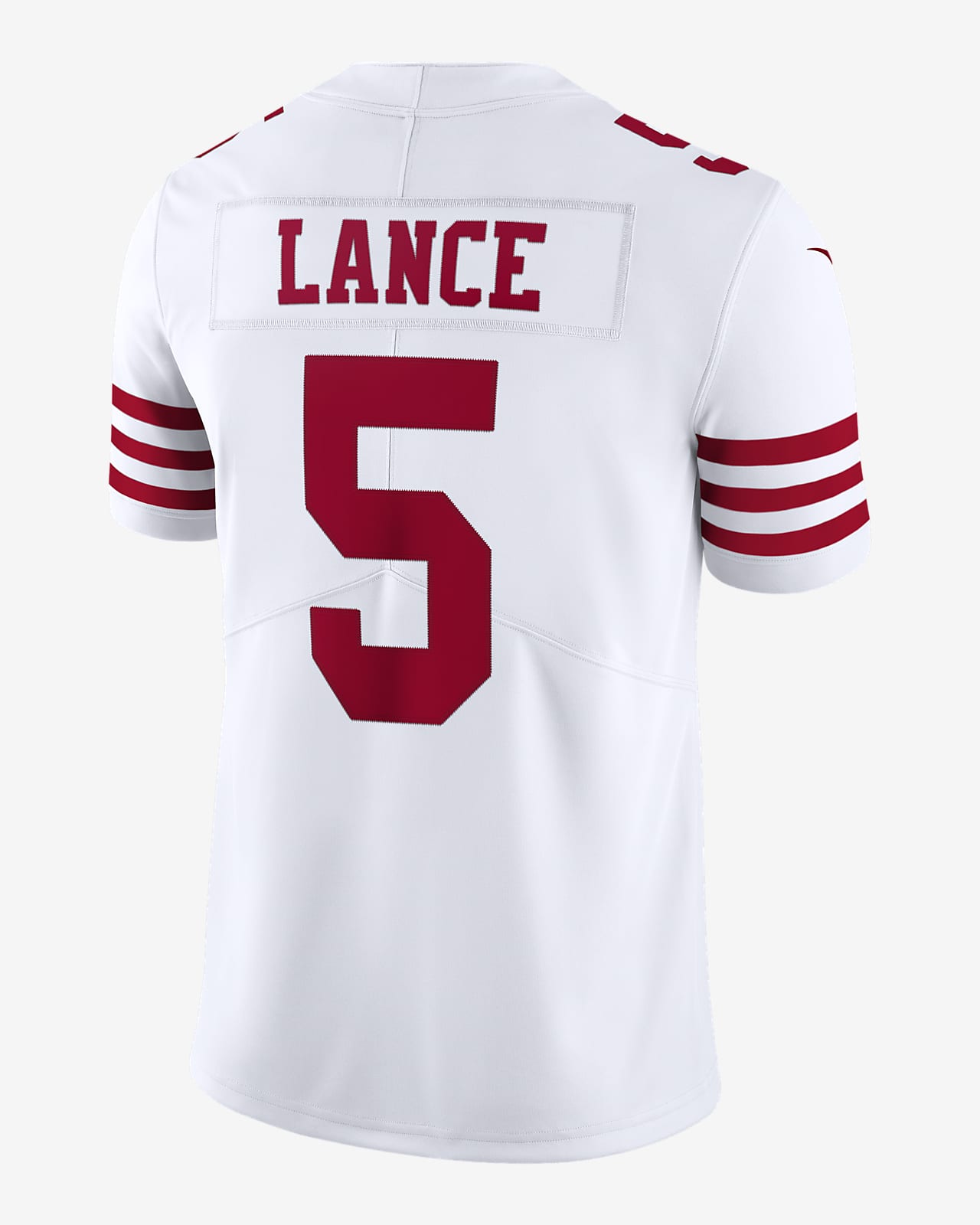 Jersey de fútbol americano edición limitada para hombre NFL San Francisco 49ers Nike Untouchable (Trey Lance).