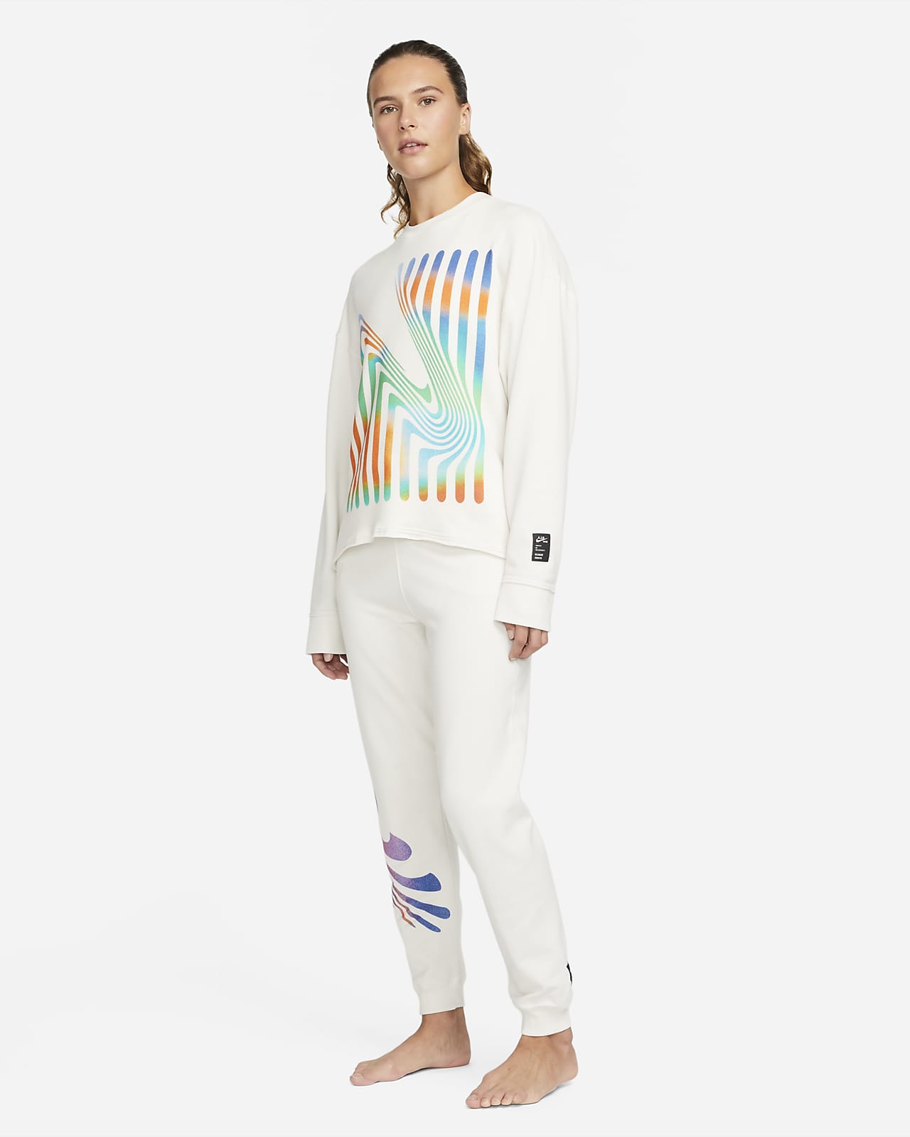 Maglia a girocollo in fleece Nike Yoga Luxe A.I.R. - Donna. Nike IT