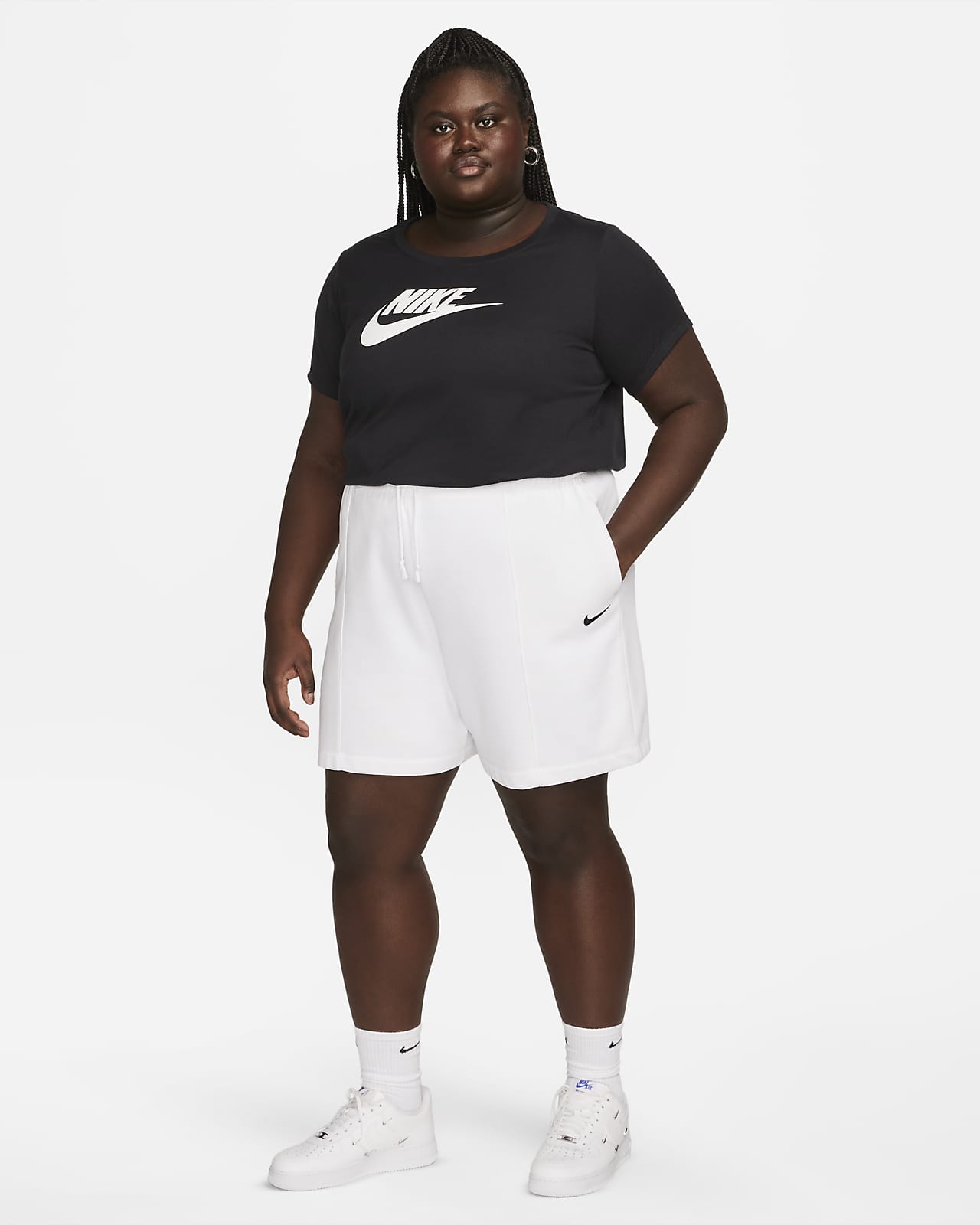 Nike Women's Sportswear Essential Logo T-Shirt, Plus Size 1X