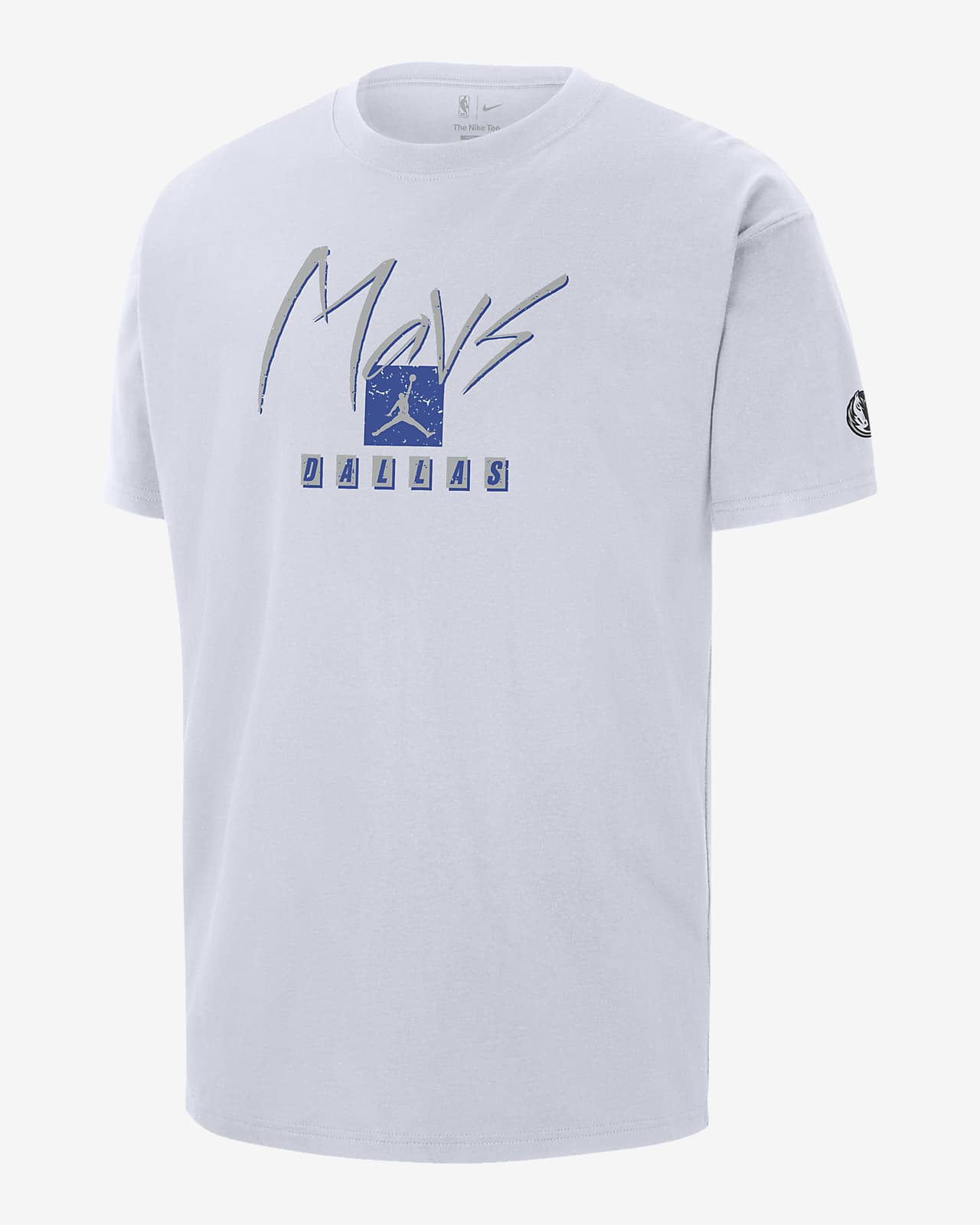 Dallas Mavericks Courtside Statement Edition Jordan Max90 NBA-T-Shirt für Herren