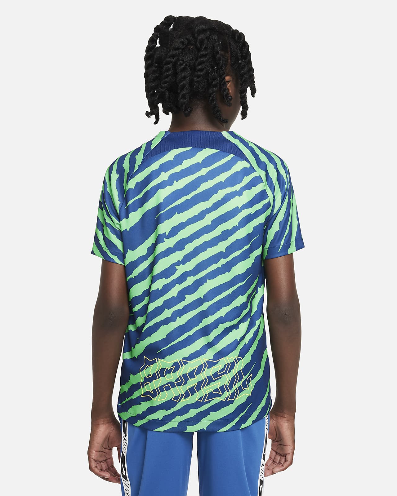 Brazil Older Kids' Nike Dri-FIT Pre-Match Football Top. Nike FI