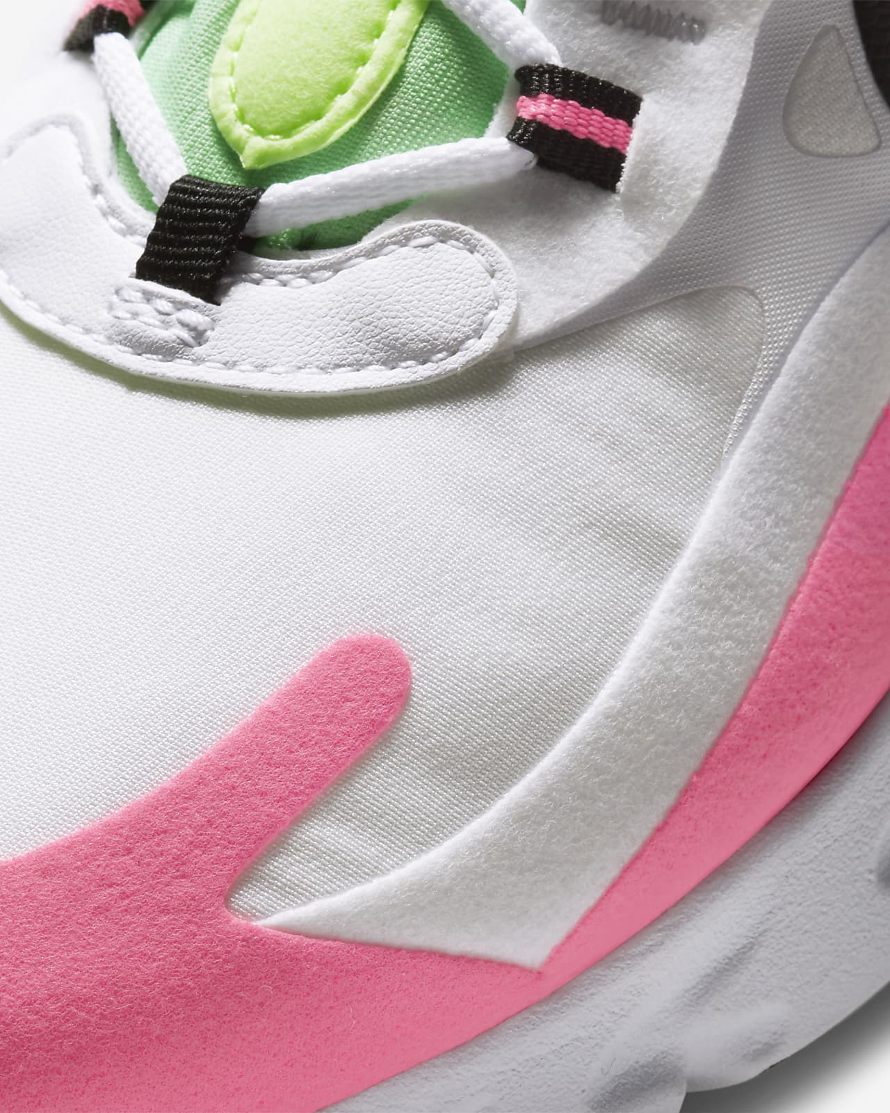 Nike Air Max 270 React Women's Shoes White/Hyper Pink/Black CJ0619-101 Size  11