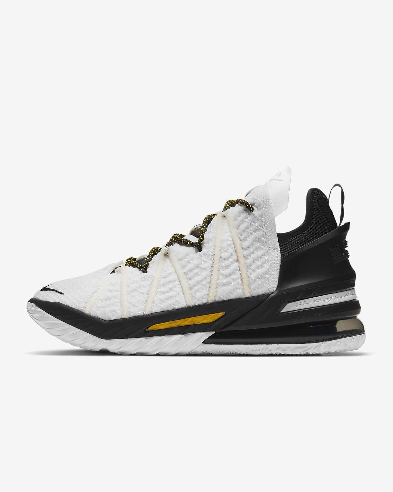 Calzado de básquetbol LeBron 18 “White/Black/Gold”
