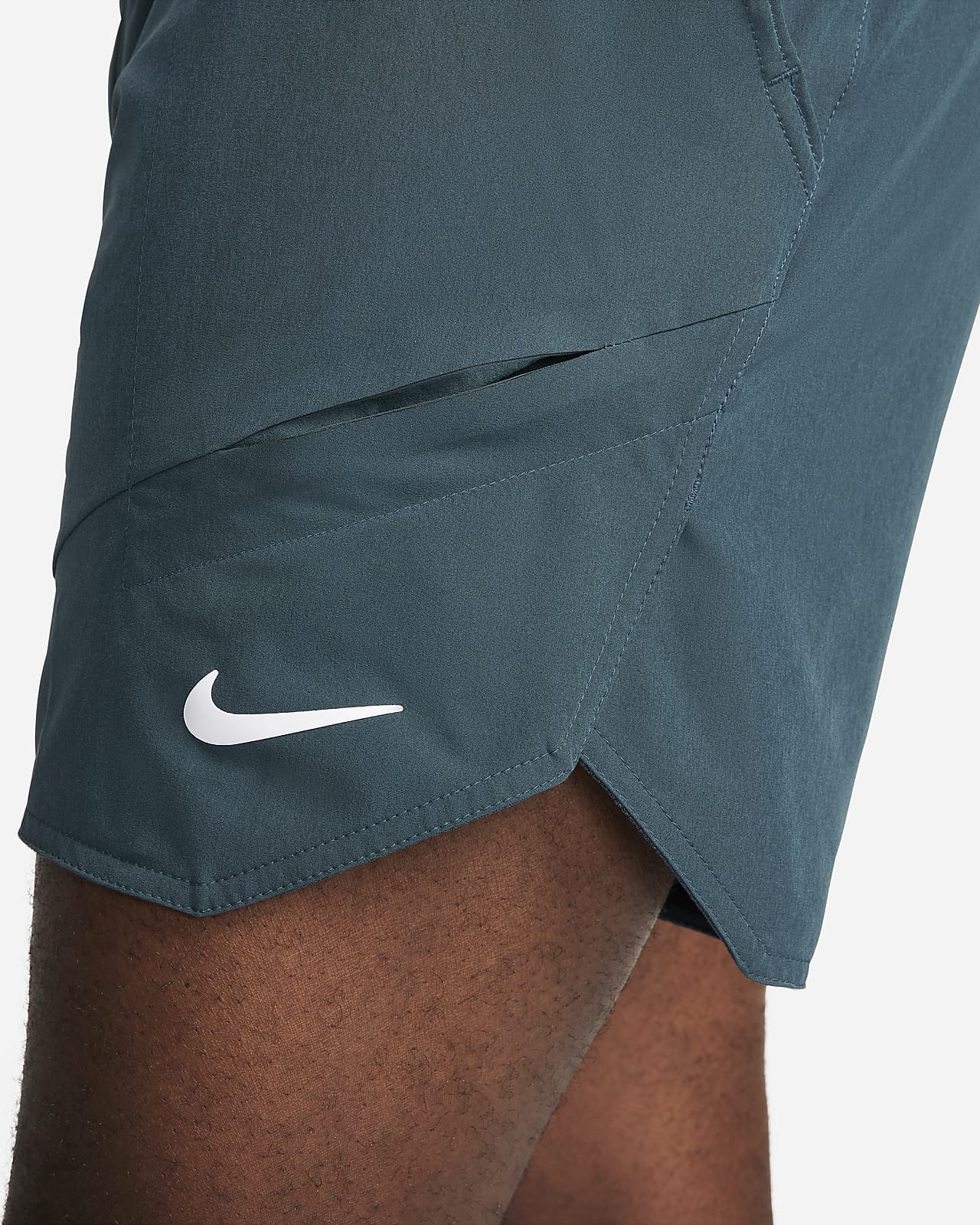 Nike Court Advantage Men's Tennis Pants - Green Abyss/White