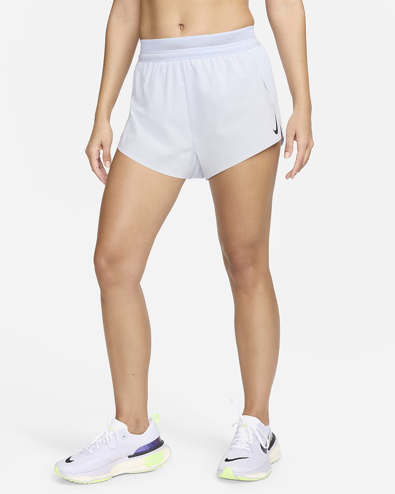 Nike AeroSwift Dri-FIT ADV halfhoge hardloopshorts met binnenbroekje voor dames (8 cm)