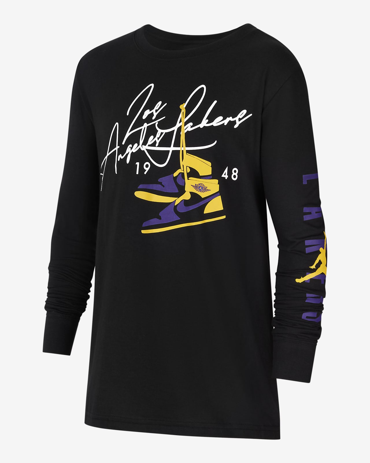 jordan lakers t shirt