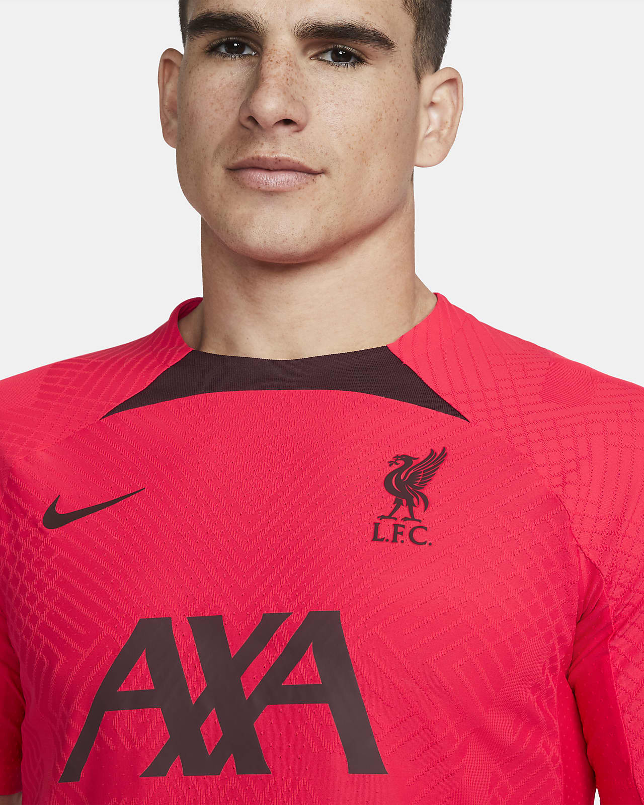 Liverpool FC Strike Elite Men's Nike Dri-FIT ADV Short-Sleeve Soccer Top.