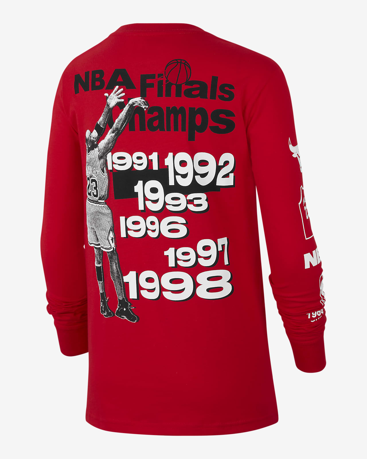 Chicago Bulls Practice Men's Nike Dri-FIT NBA Long-Sleeve T-Shirt. Nike LU