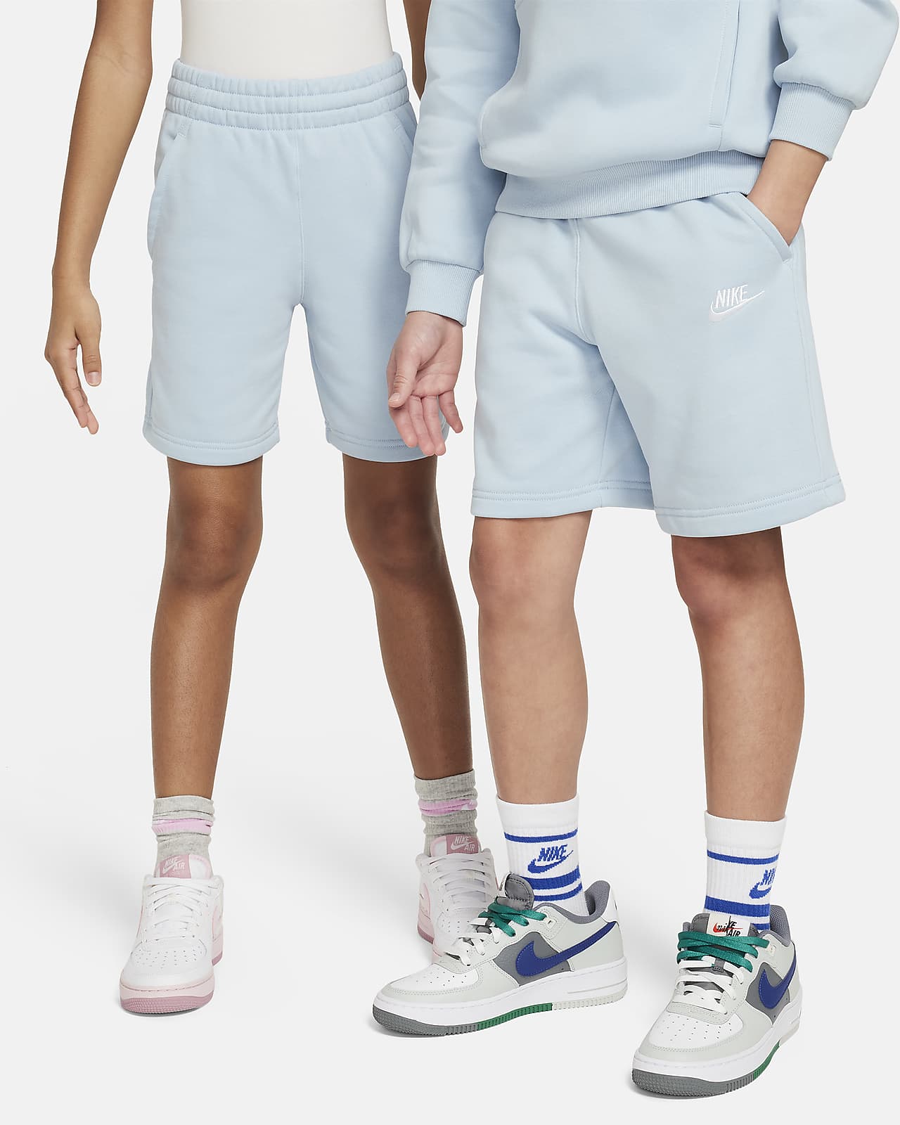 Nike Sportswear Club Fleece shorts van sweatstof voor kids