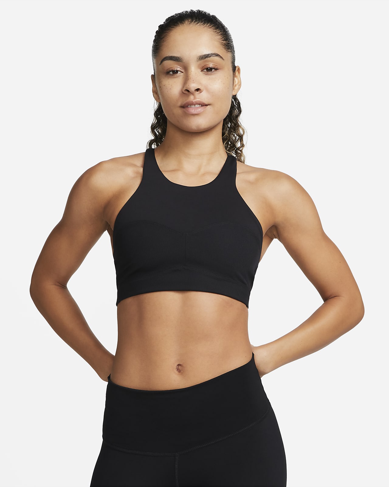 Puntuación Kent Inyección Nike Yoga Alate Curve Sujetador deportivo de sujeción media con elástico -  Mujer. Nike ES