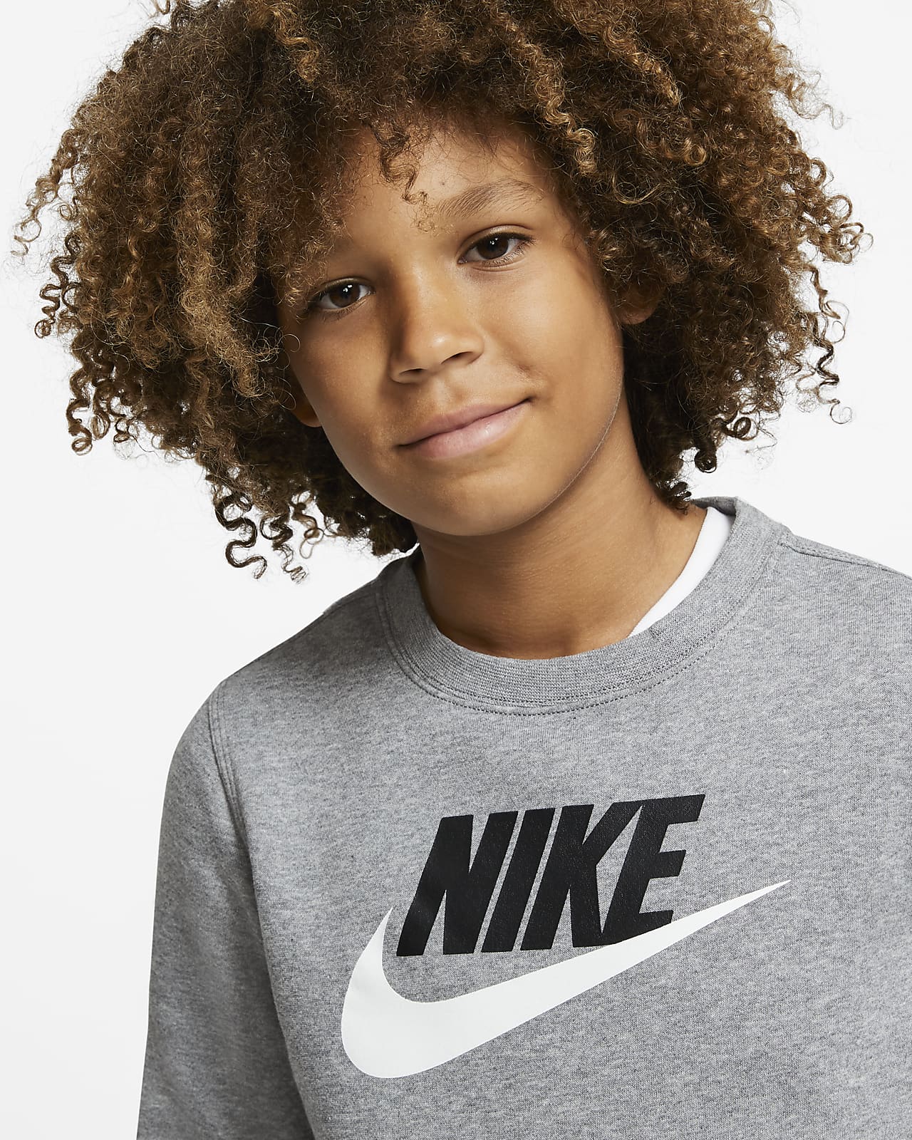 Nike Sportswear Club Fleece genser til store barn (gutt) Nike Sportswear Club Fleece genser til store barn (gutt)
