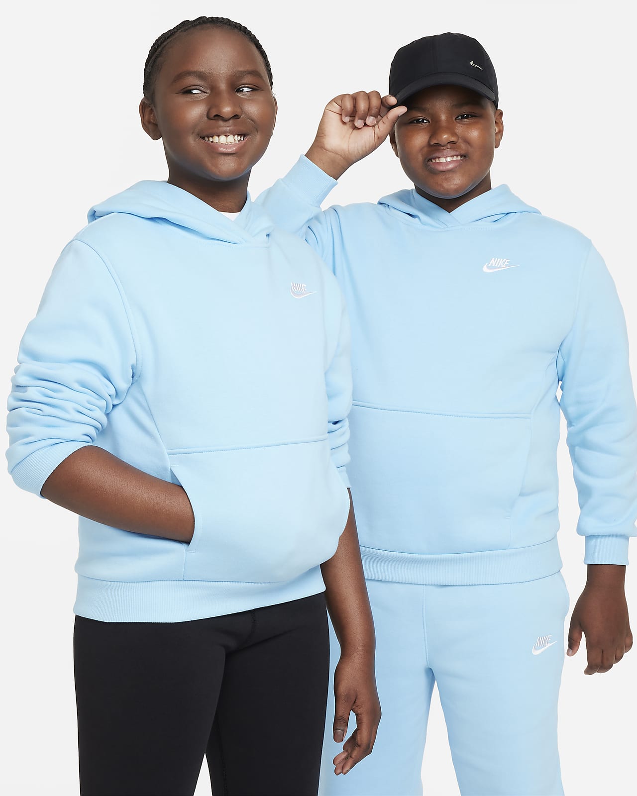 Nike Sportswear Club Fleece Hoodie für ältere Kinder (erweiterte Größe).  Nike LU