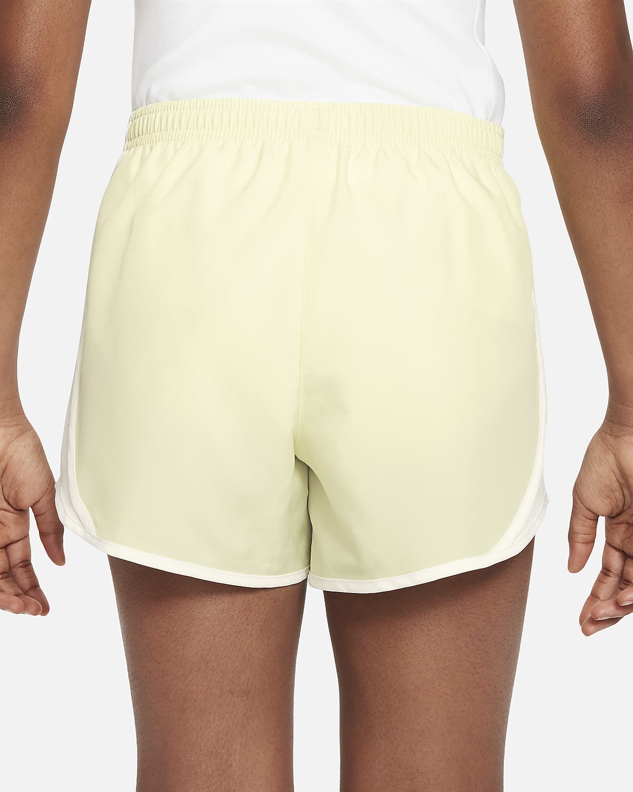 Nike Running Shorts Built In Underwear Green Girls Size Medium 455912-343 