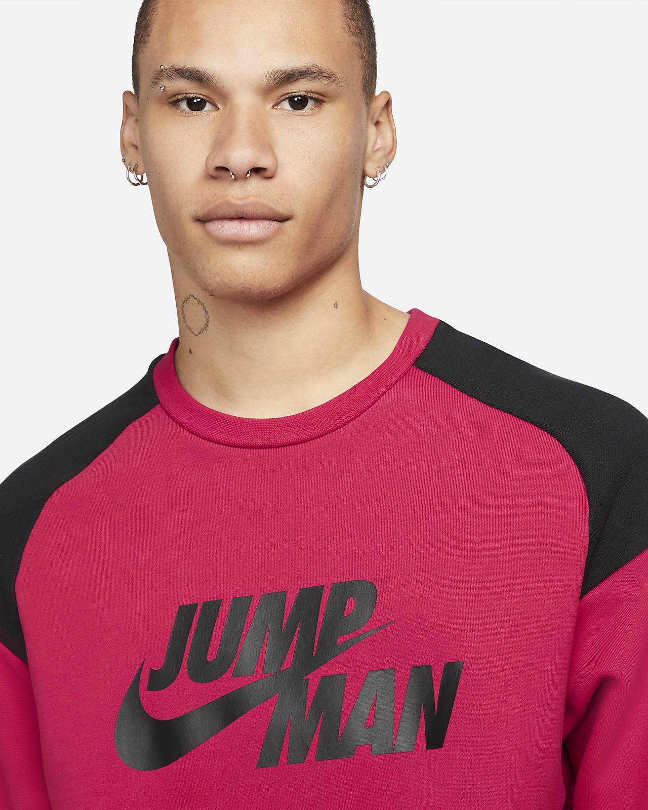 Sudadera de cuello redondo de tejido Fleece para hombre Jordan Jumpman. Nike  MX