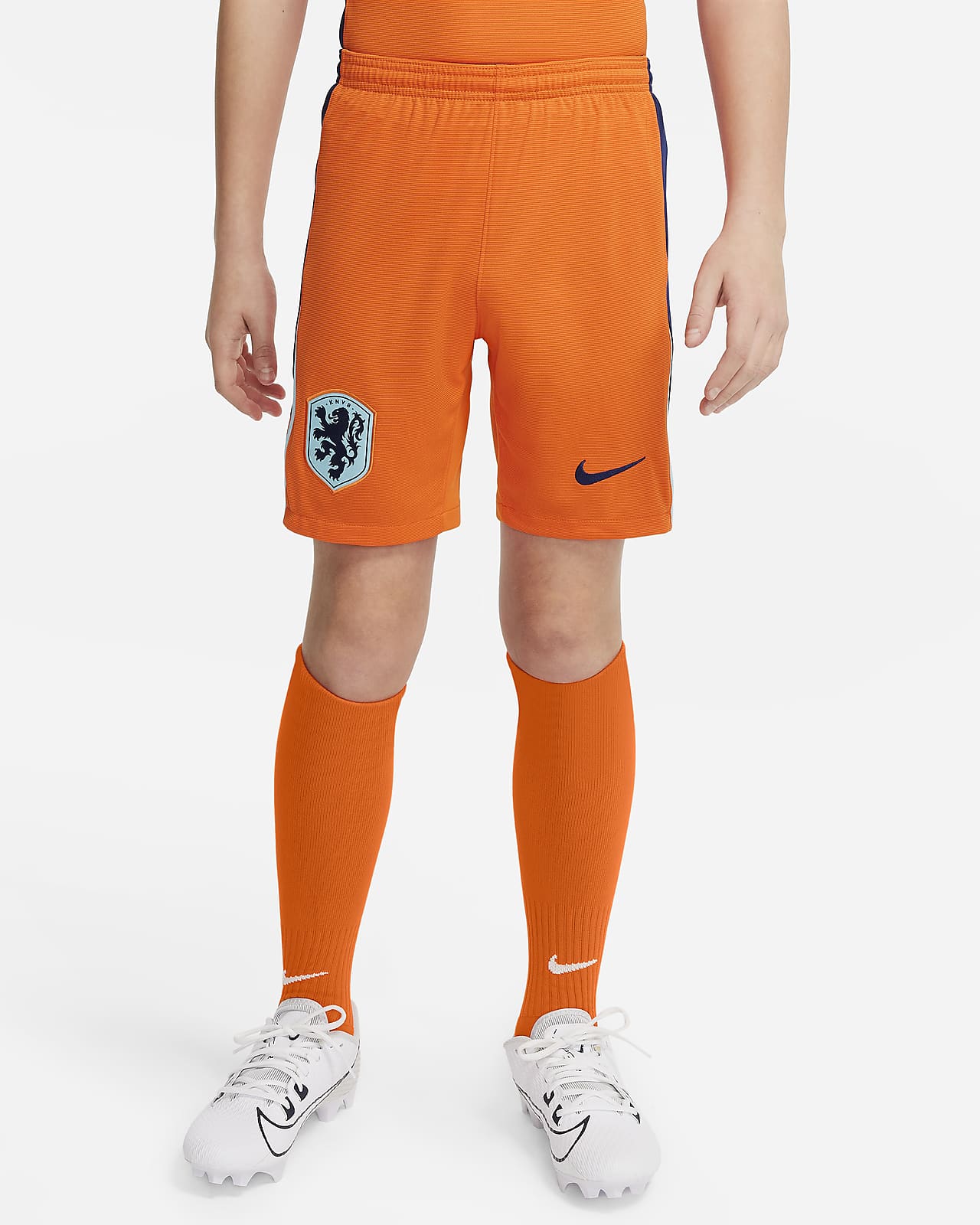 Primera equipació Stadium Països Baixos 2024 Pantalons curts de futbol de rèplica Nike Dri-FIT - Nen/a