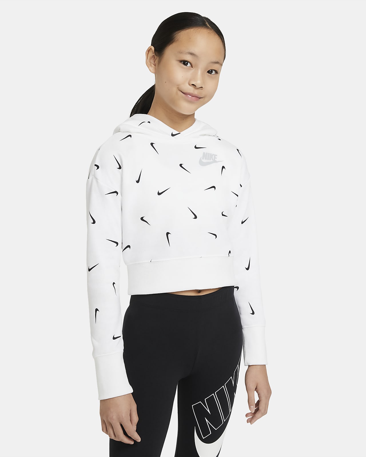 nike cropped pullover