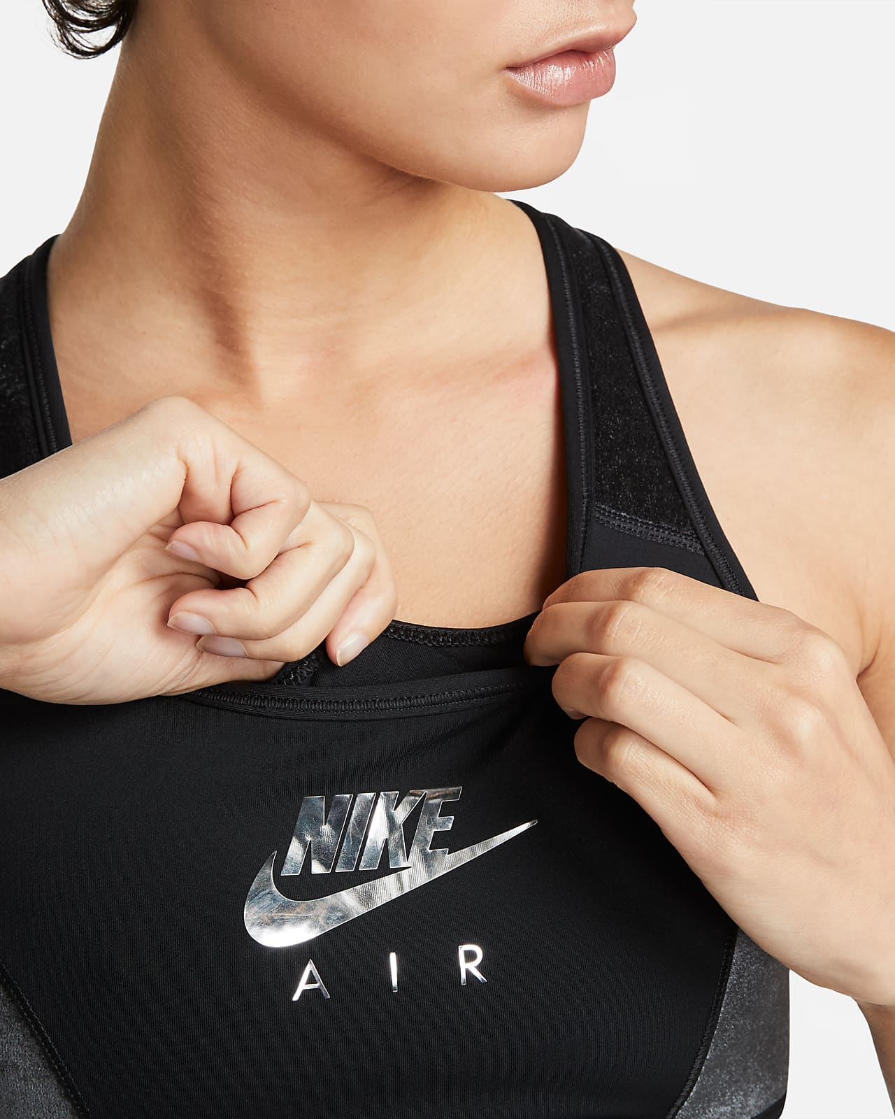 Nike Air Dri-FIT Swoosh Women's Medium-Support Non-Padded Velour Sports