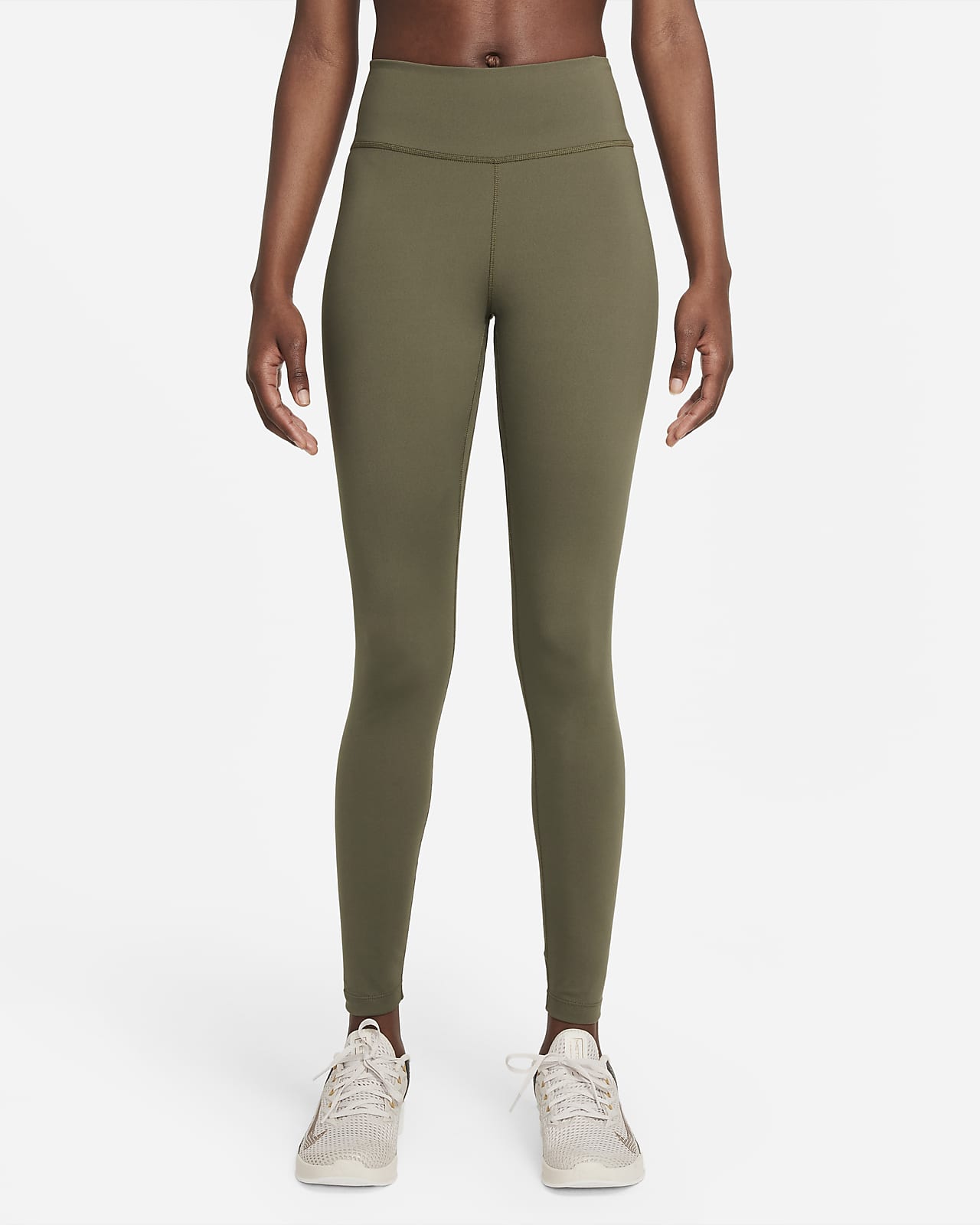 Nike Dri-FIT One Legging met halfhoge taille voor dames. Nike NL