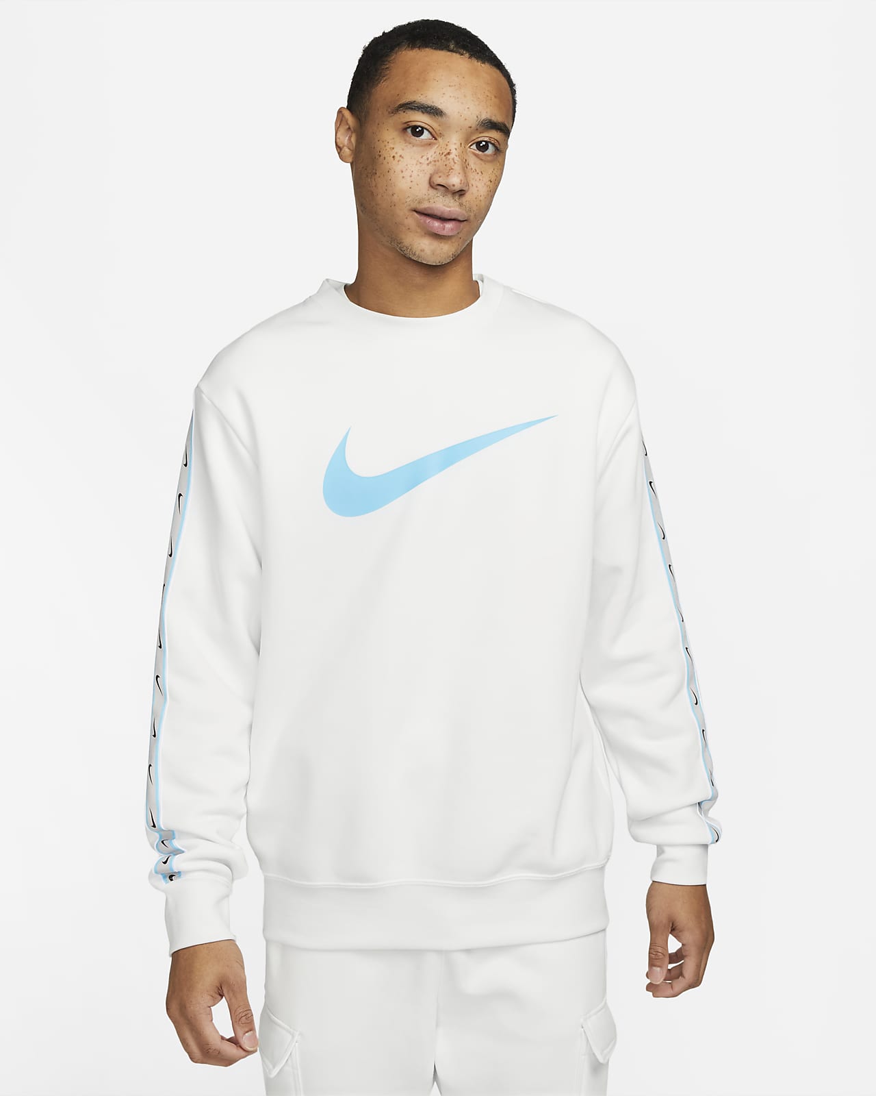 Nike Sportswear Repeat Sweatshirt van fleece voor heren. Nike NL