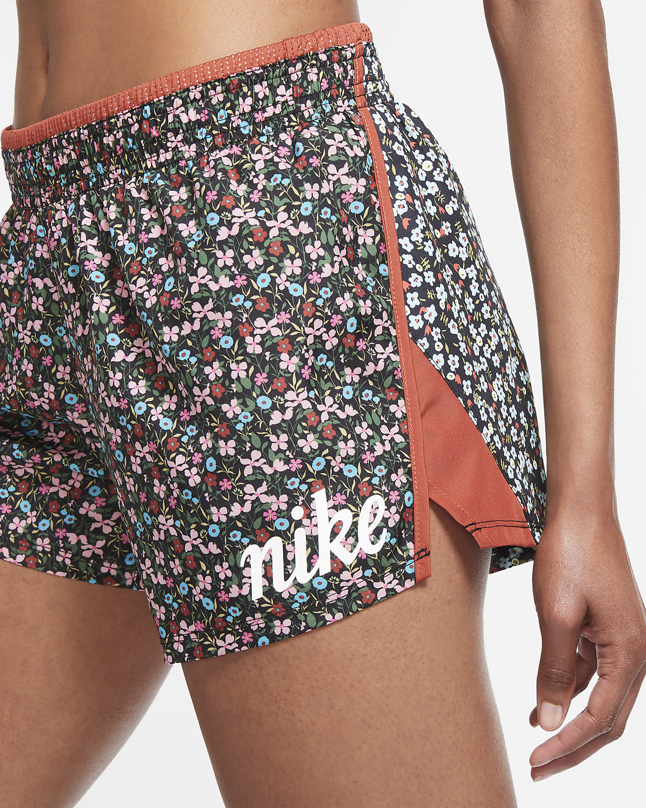 nike floral running shorts