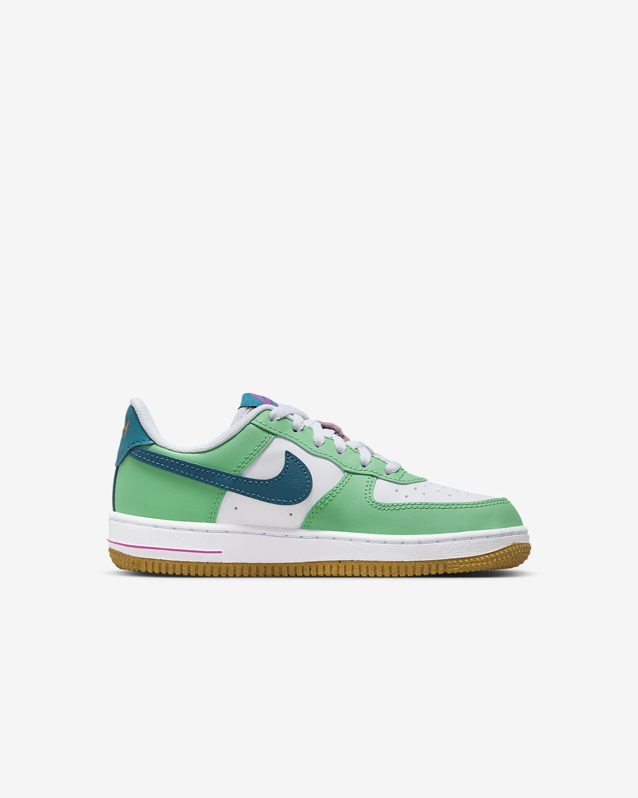 Nike Kids Volt Neon Green Yellow Air Force One LV8 Low UV Highlight
