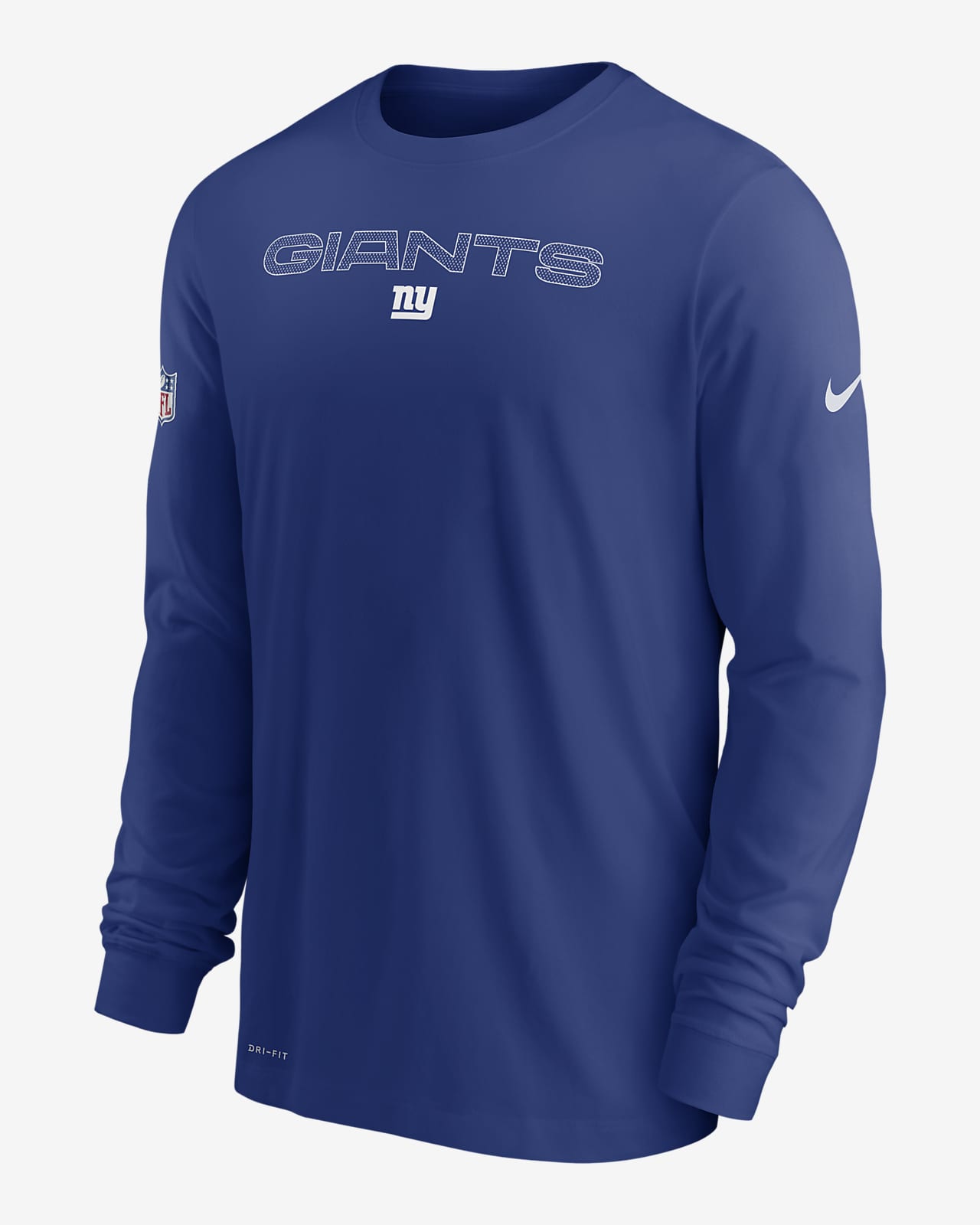 New York NY Giants NFL Team Apparel - Long Sleeve T-Shirt Mens XL - Blue