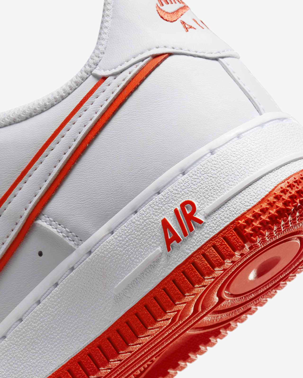 Nike Pre-School Force 1 Low White/White-Picante Red