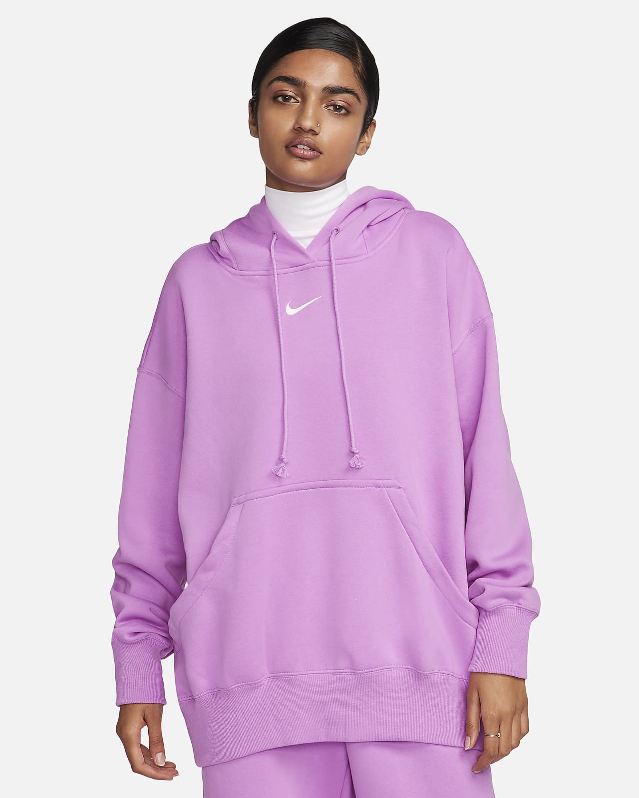 Sudadera con gorro sin cierre oversized para mujer Nike Sportswear Phoenix Fleece.