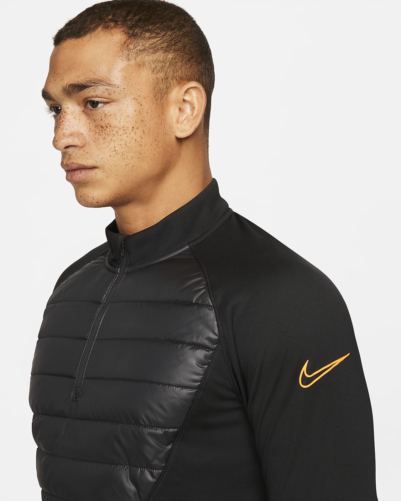 nike academy winter warrior drill top mens