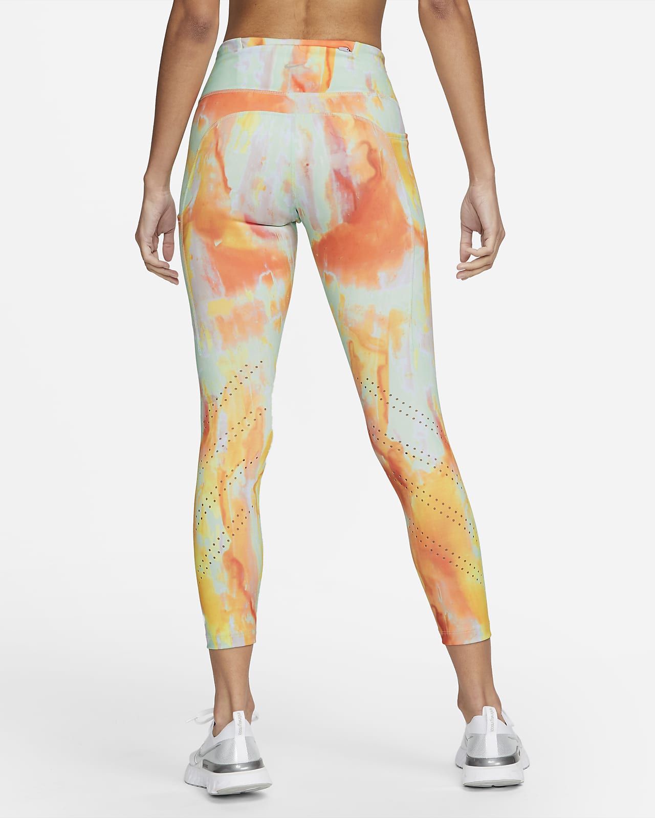 Nike Epic Lux Floral Printed Running Tights Women's AH8174 Medium