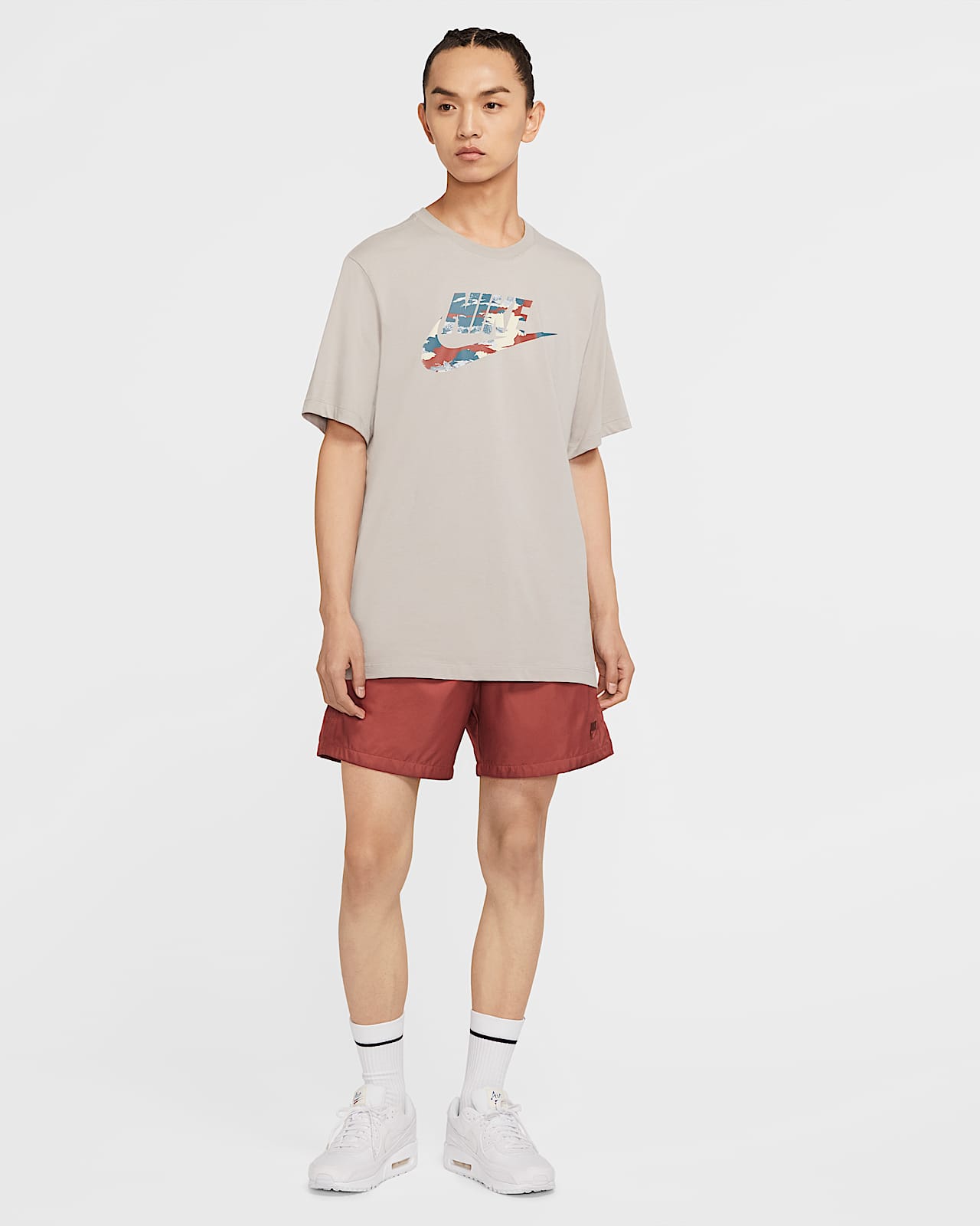 women's nike sportswear allover print woven shorts