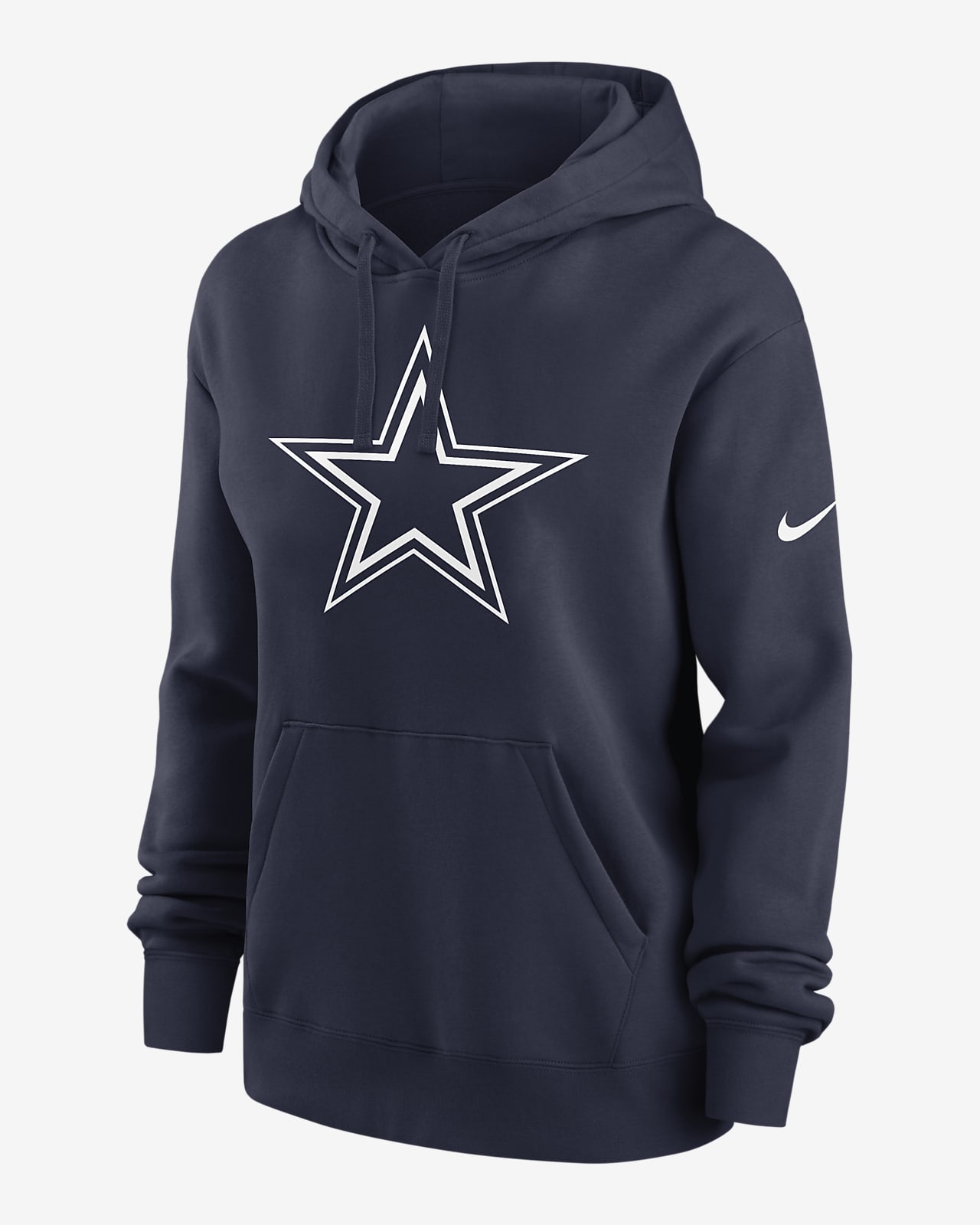 Nike Logo Club (NFL Dallas Cowboys) Women's Pullover Hoodie.