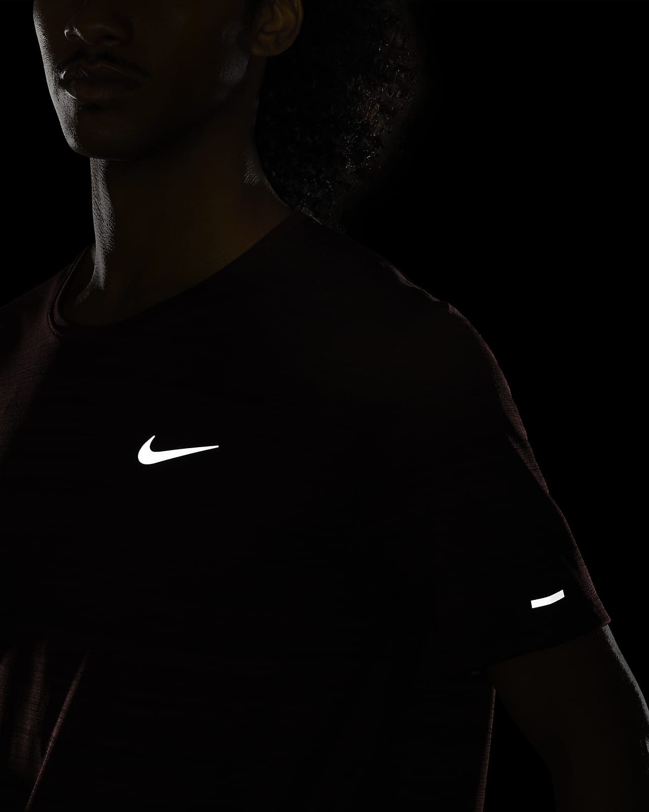 nike dri fit miler white
