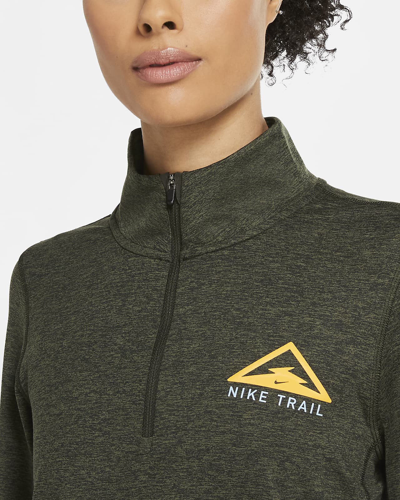 nike running zipper top