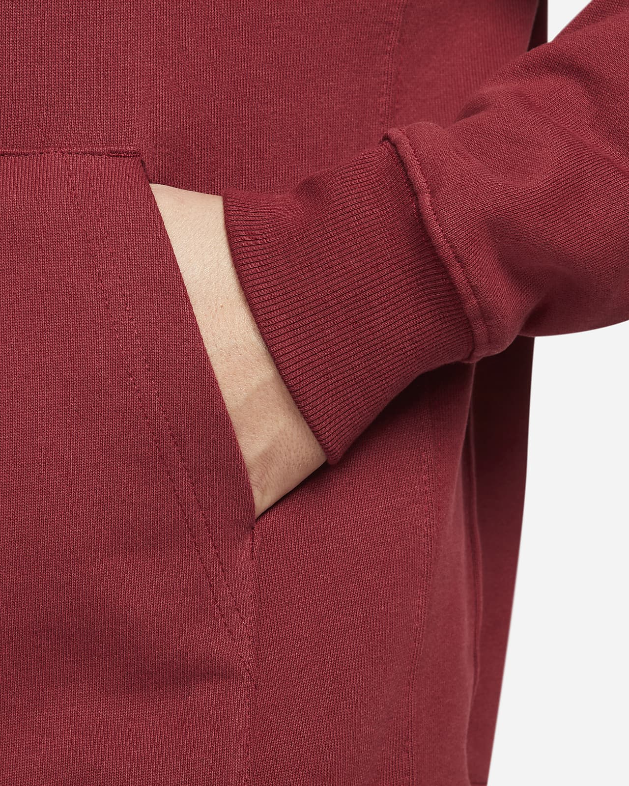 nike men's sportswear swoosh pullover hoodie red