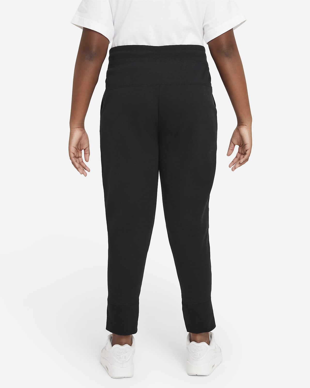 white tech fleece pants