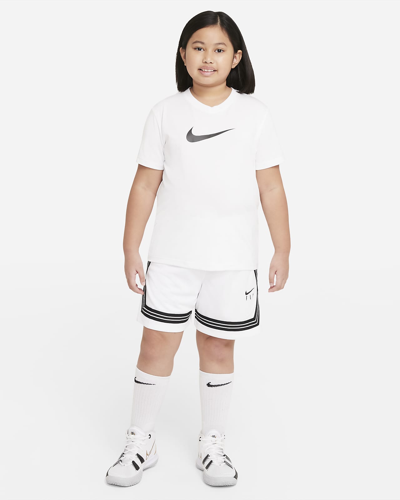 Nike Dri-FIT Fly Crossover Big Kids' (Girls') Training Shorts 