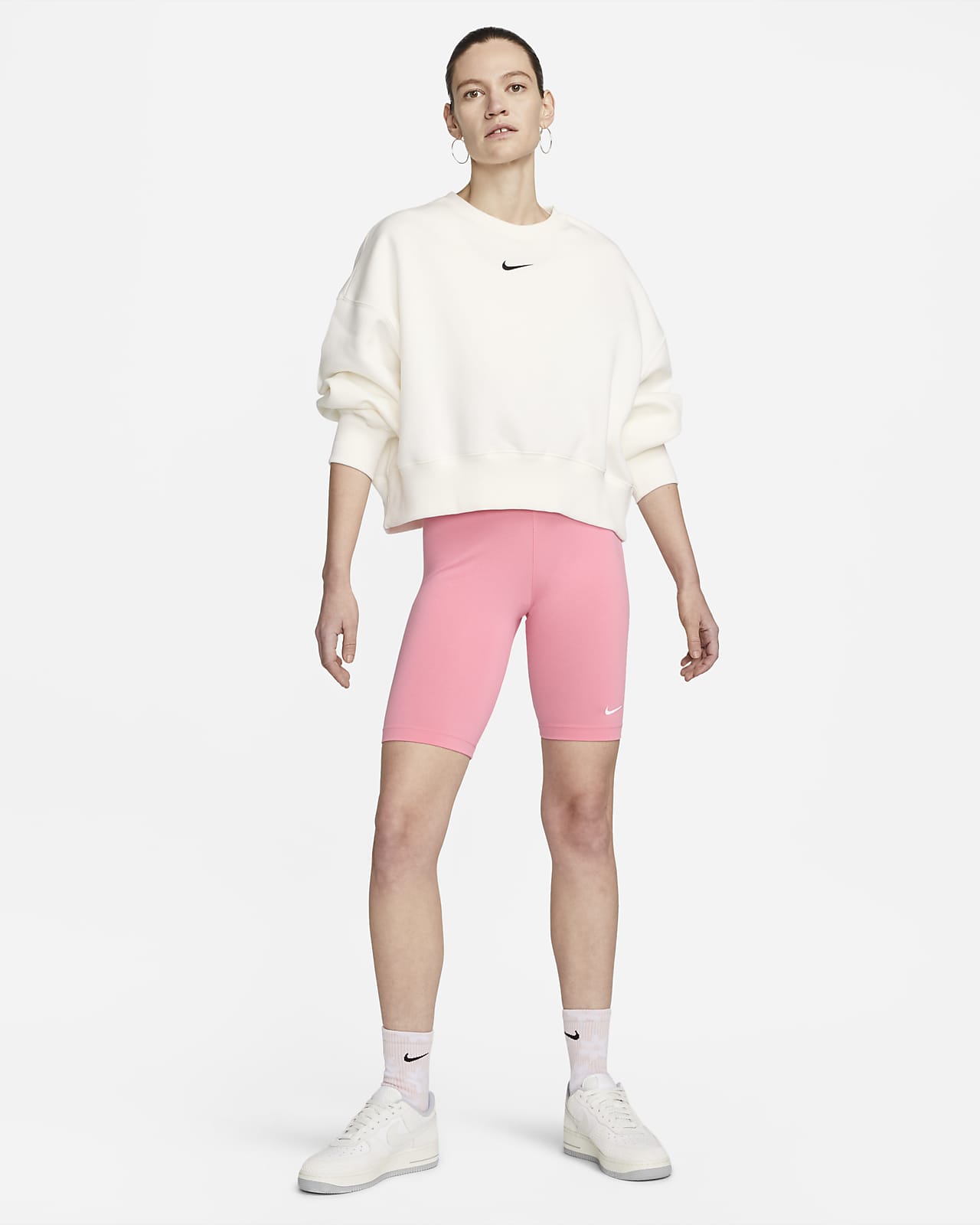 lluvia italiano Desviación Nike Sportswear Essential Pantalón corto de ciclismo de 25 cm de talle  medio - Mujer. Nike ES