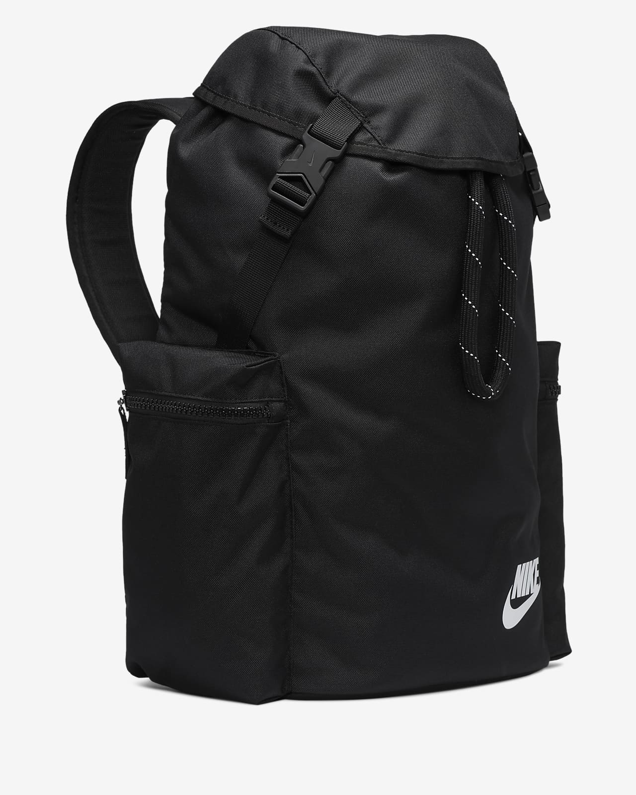 nike heritage backpack black and white