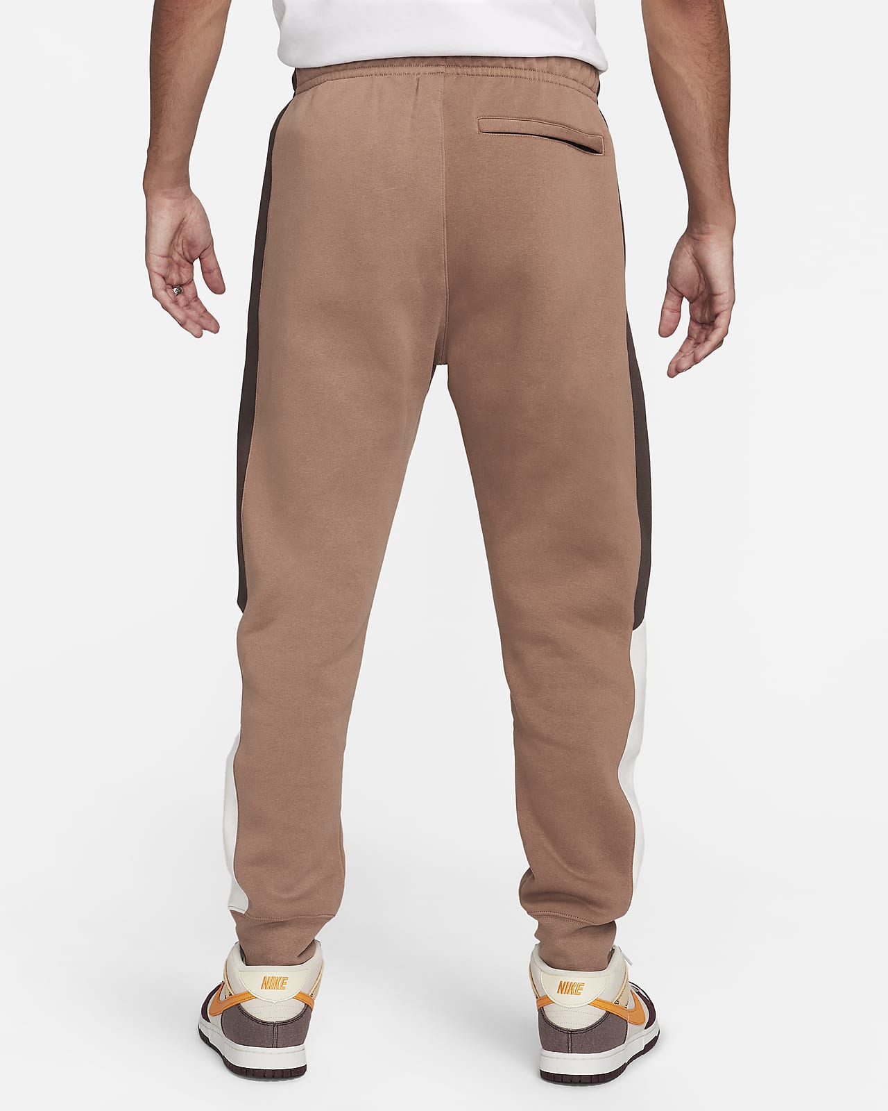 Jogger Pants Nike Solo Swoosh Men's Fleece Pants Baroque Brown