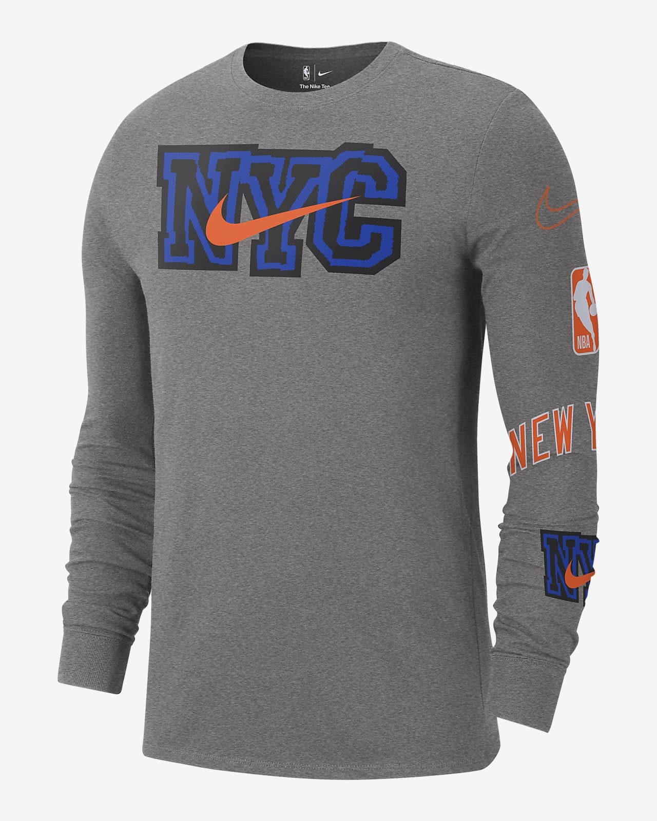 Interprete pimienta Clan New York Knicks City Edition Men's Nike NBA Long-Sleeve T-Shirt. Nike.com