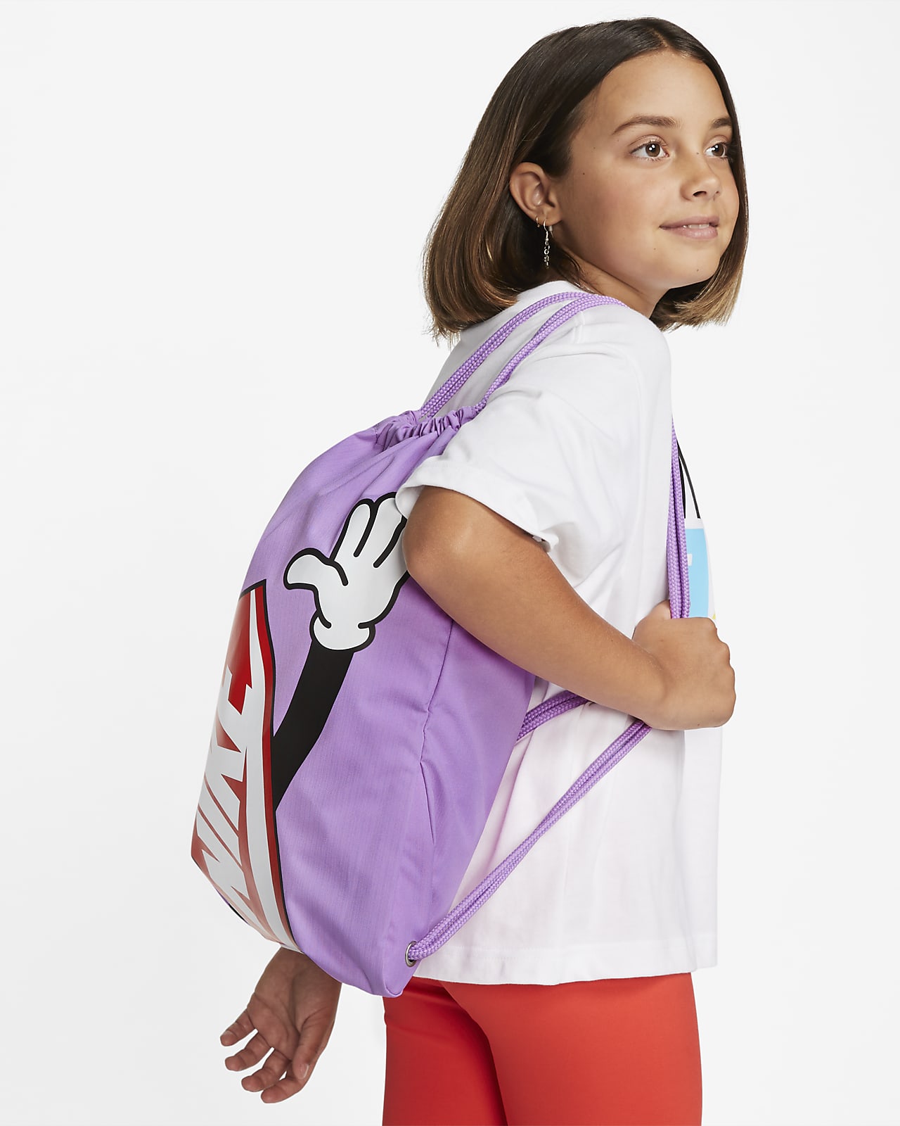 Nike Heritage Pink Drawstring Backpack