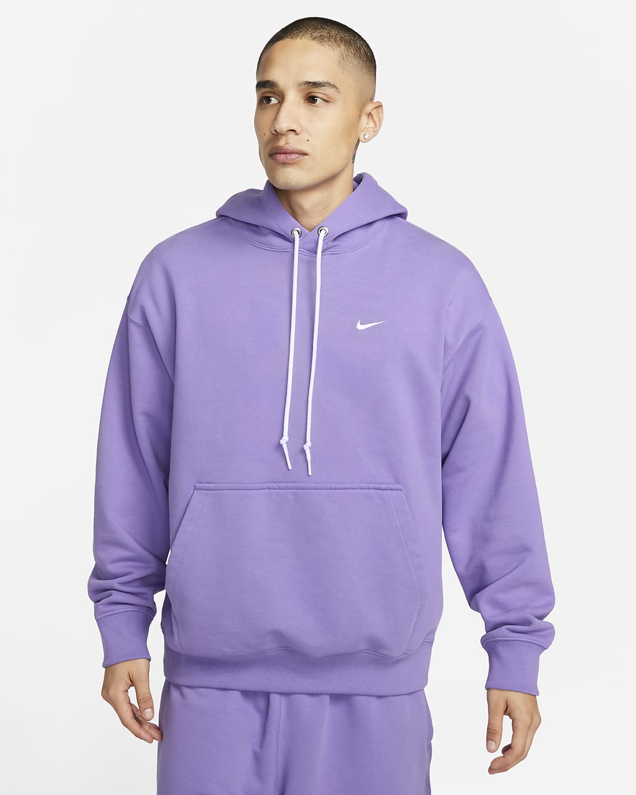 Knorrig Apt medeleerling Nike Solo Swoosh hoodie van sweatstof voor heren. Nike BE