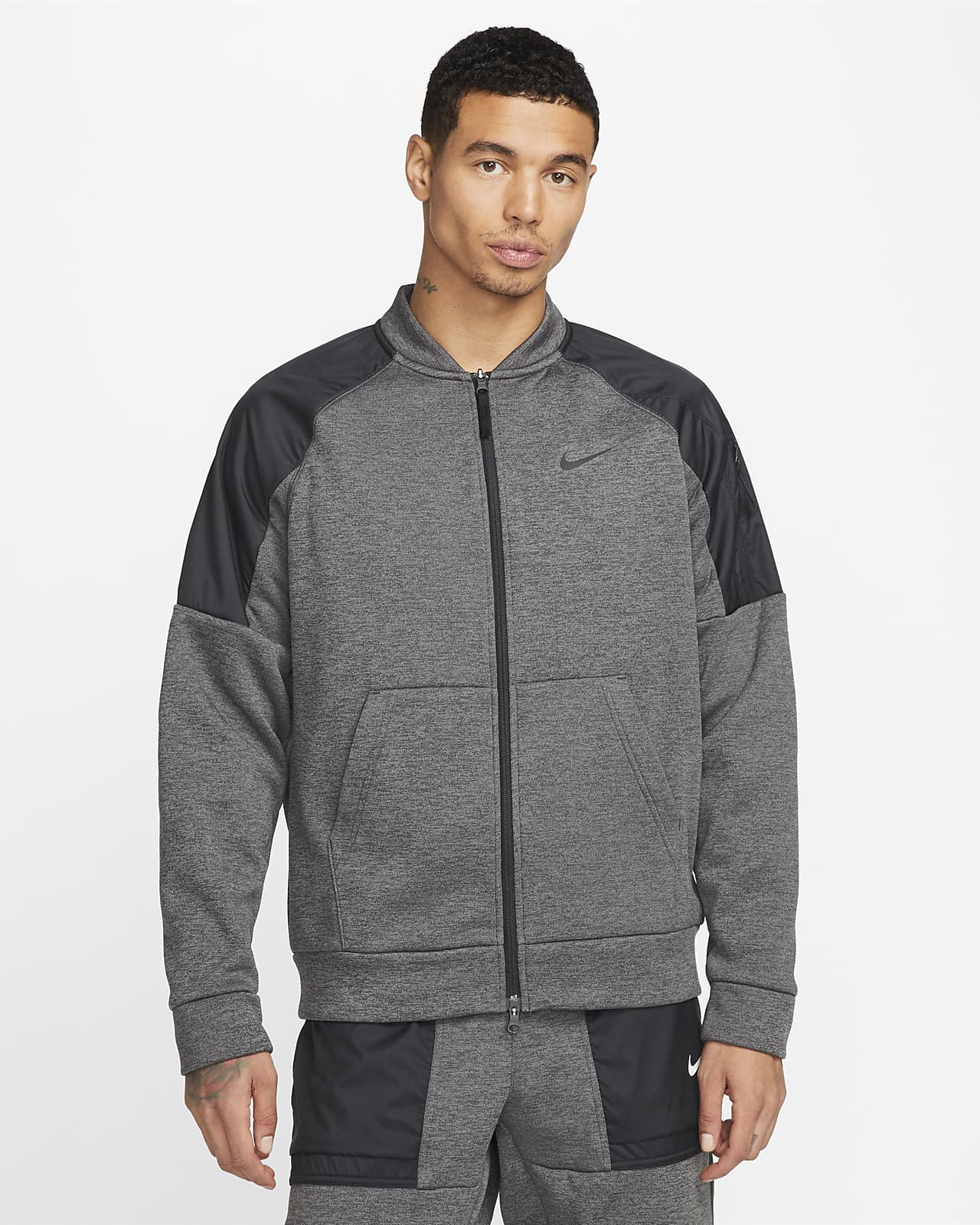 nike fleece bomber