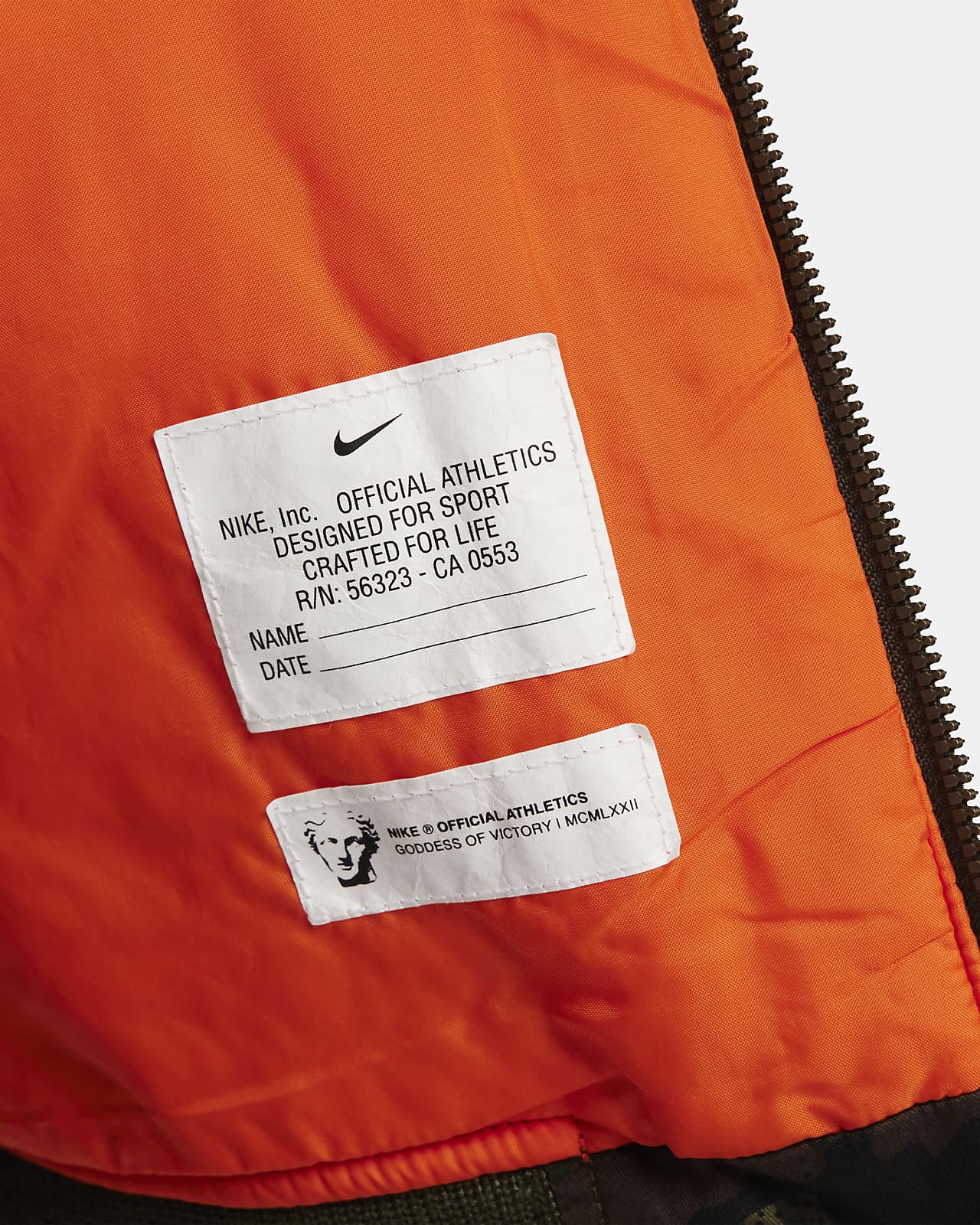 Nike Life Men's Woven MA1 Flight Jacket. Nike LU