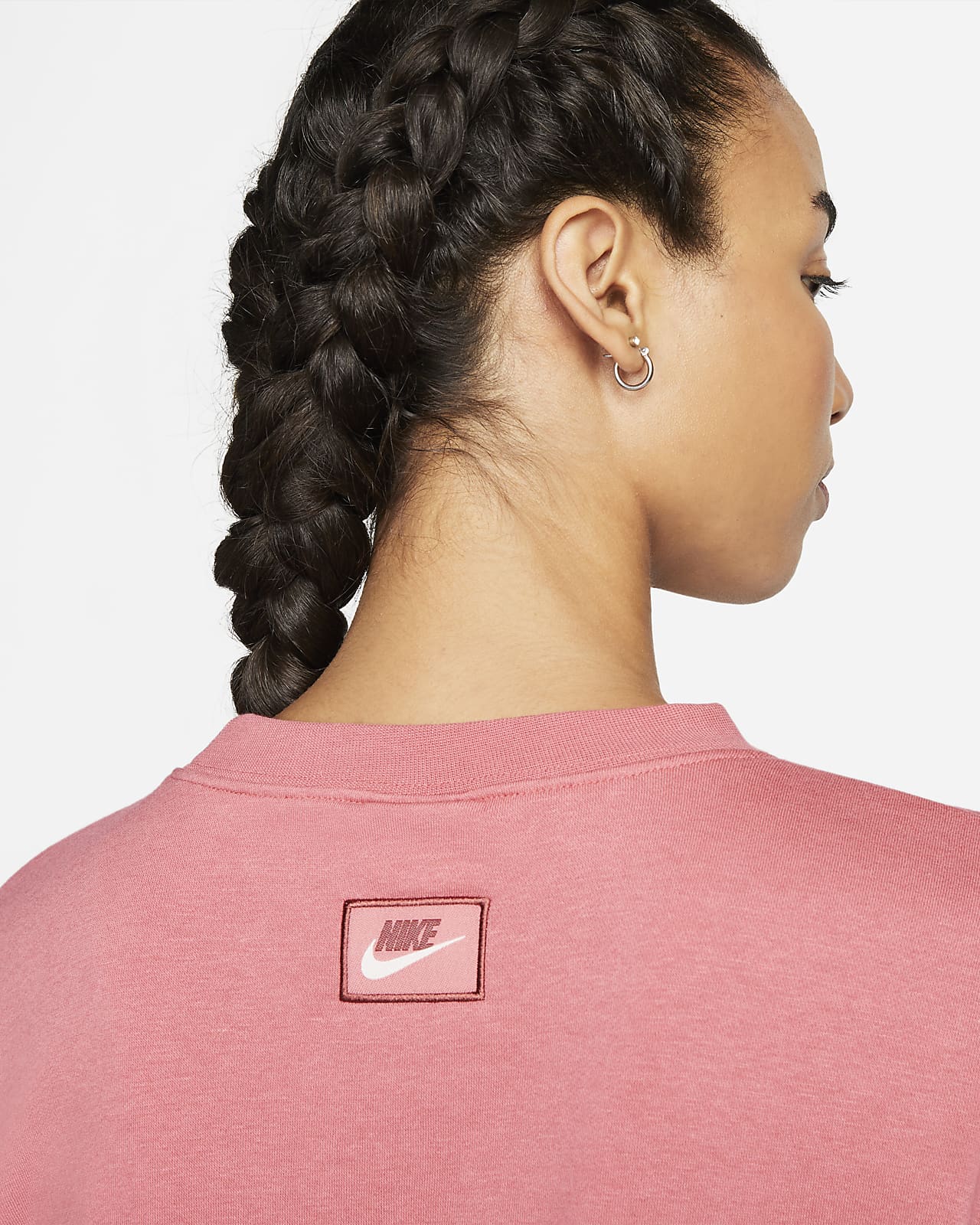 Sudadera de cuello redondo de tejido Fleece oversized para mujer Nike  Sportswear Icon Clash. Nike.com